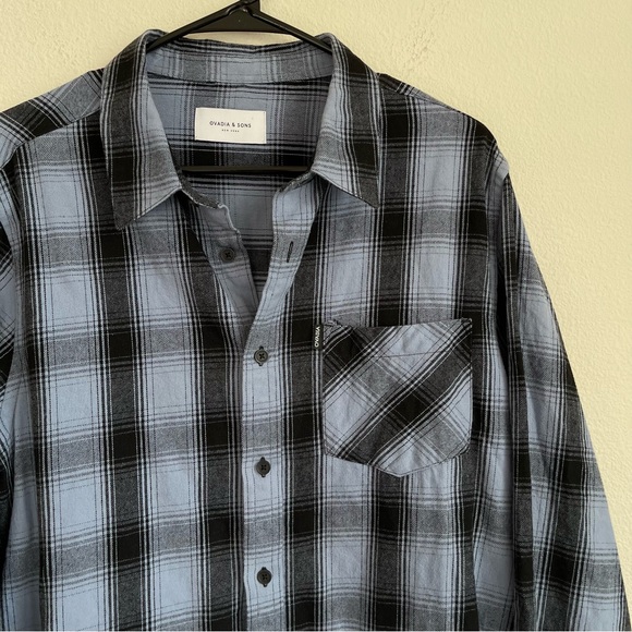 Ovadia & Sons Max Button Down Long Sleeve Plaid Shirt - Picture 6 of 6